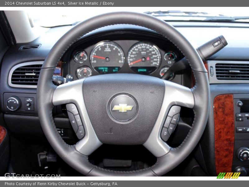 Silver Ice Metallic / Ebony 2014 Chevrolet Suburban LS 4x4