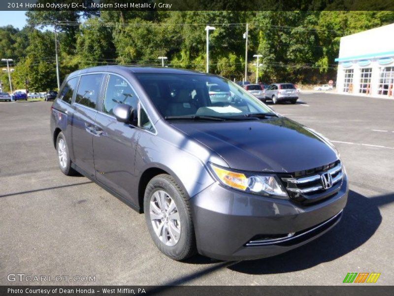 Modern Steel Metallic / Gray 2014 Honda Odyssey EX-L