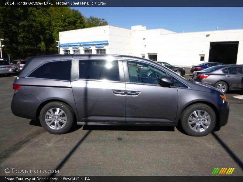 Modern Steel Metallic / Gray 2014 Honda Odyssey EX-L