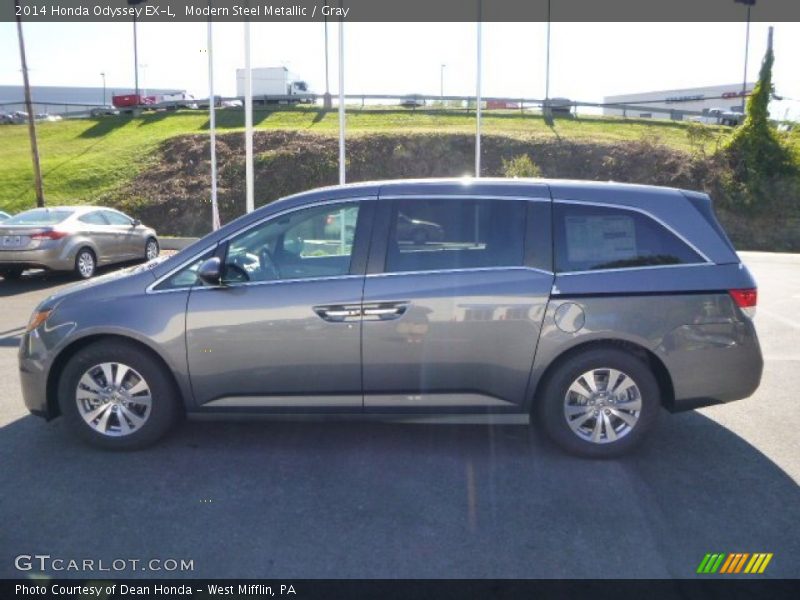 Modern Steel Metallic / Gray 2014 Honda Odyssey EX-L
