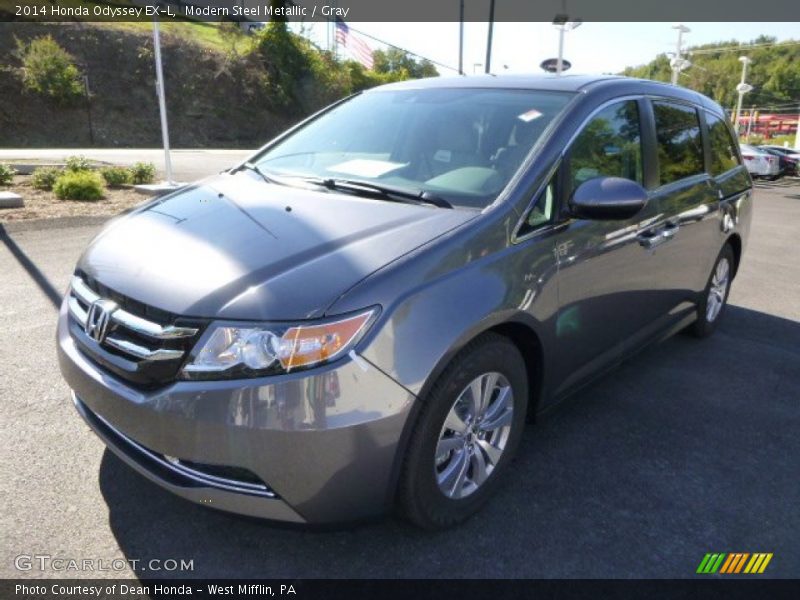 Modern Steel Metallic / Gray 2014 Honda Odyssey EX-L