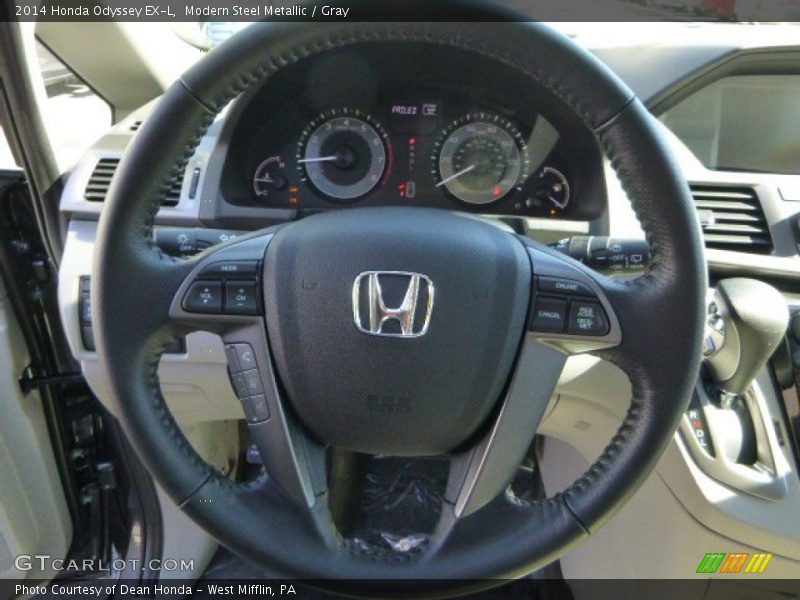 Modern Steel Metallic / Gray 2014 Honda Odyssey EX-L