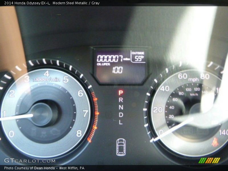 Modern Steel Metallic / Gray 2014 Honda Odyssey EX-L