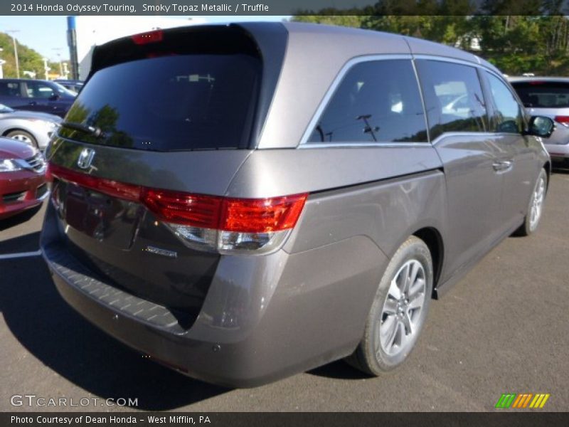 Smoky Topaz Metallic / Truffle 2014 Honda Odyssey Touring