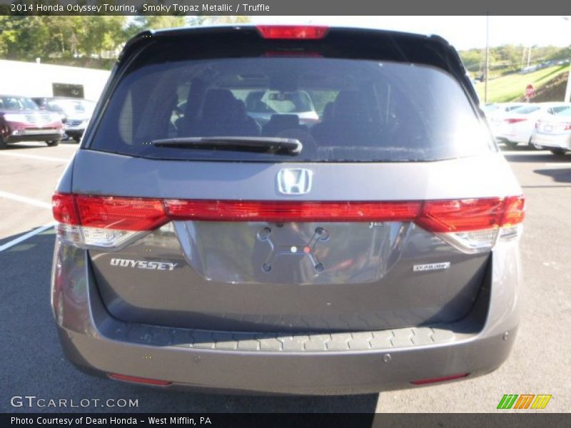 Smoky Topaz Metallic / Truffle 2014 Honda Odyssey Touring