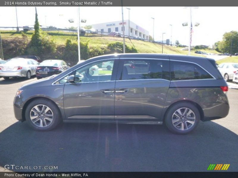 Smoky Topaz Metallic / Truffle 2014 Honda Odyssey Touring