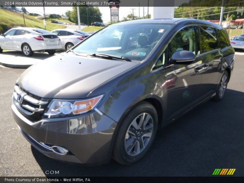 Smoky Topaz Metallic / Truffle 2014 Honda Odyssey Touring