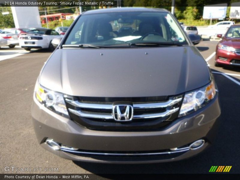 Smoky Topaz Metallic / Truffle 2014 Honda Odyssey Touring