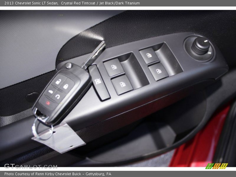 Crystal Red Tintcoat / Jet Black/Dark Titanium 2013 Chevrolet Sonic LT Sedan