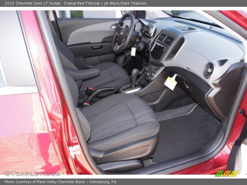 Crystal Red Tintcoat / Jet Black/Dark Titanium 2013 Chevrolet Sonic LT Sedan