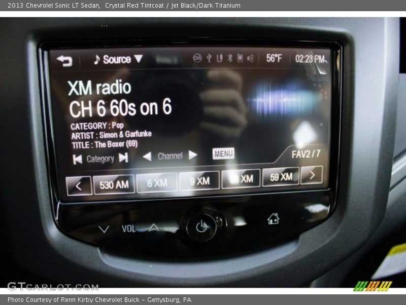 Crystal Red Tintcoat / Jet Black/Dark Titanium 2013 Chevrolet Sonic LT Sedan