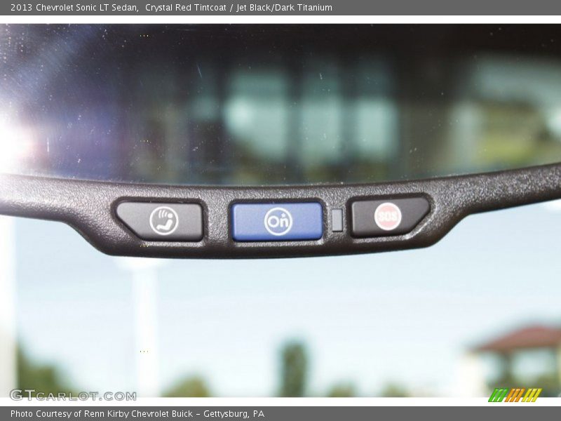 Crystal Red Tintcoat / Jet Black/Dark Titanium 2013 Chevrolet Sonic LT Sedan