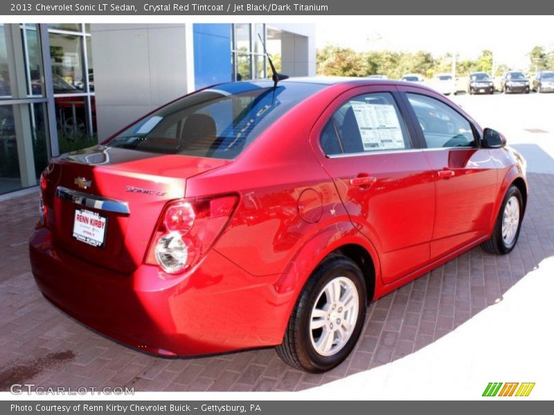 Crystal Red Tintcoat / Jet Black/Dark Titanium 2013 Chevrolet Sonic LT Sedan
