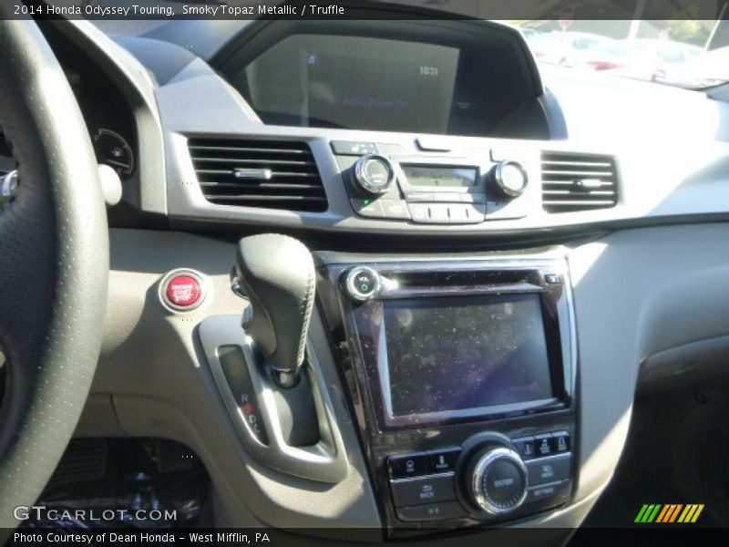 Smoky Topaz Metallic / Truffle 2014 Honda Odyssey Touring