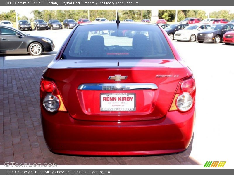 Crystal Red Tintcoat / Jet Black/Dark Titanium 2013 Chevrolet Sonic LT Sedan