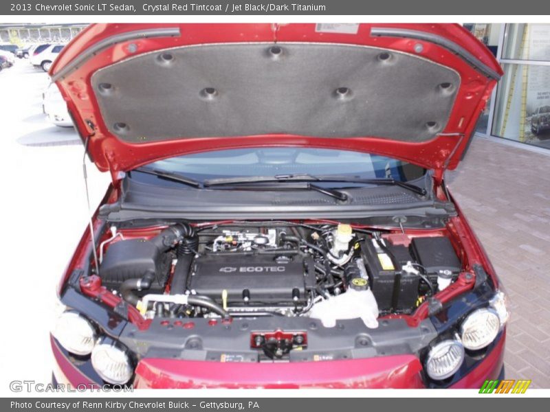 Crystal Red Tintcoat / Jet Black/Dark Titanium 2013 Chevrolet Sonic LT Sedan