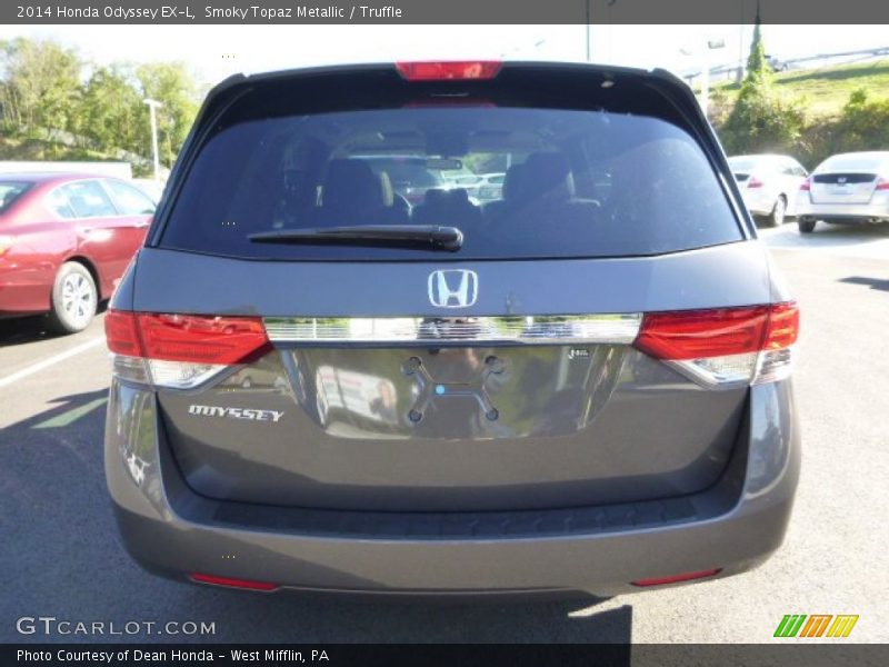 Smoky Topaz Metallic / Truffle 2014 Honda Odyssey EX-L