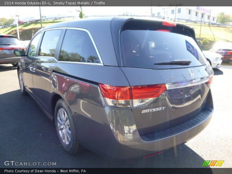 Smoky Topaz Metallic / Truffle 2014 Honda Odyssey EX-L