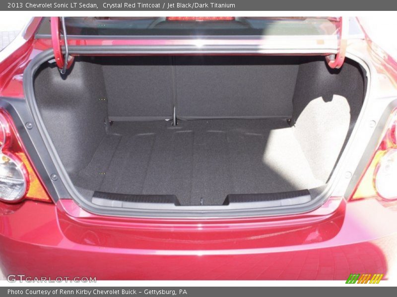 Crystal Red Tintcoat / Jet Black/Dark Titanium 2013 Chevrolet Sonic LT Sedan