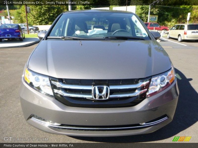 Smoky Topaz Metallic / Truffle 2014 Honda Odyssey EX-L