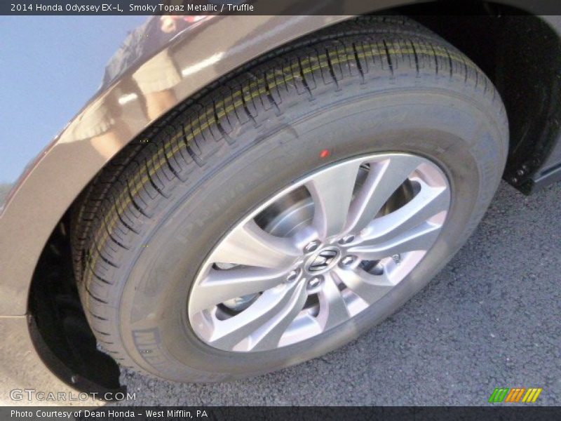 Smoky Topaz Metallic / Truffle 2014 Honda Odyssey EX-L
