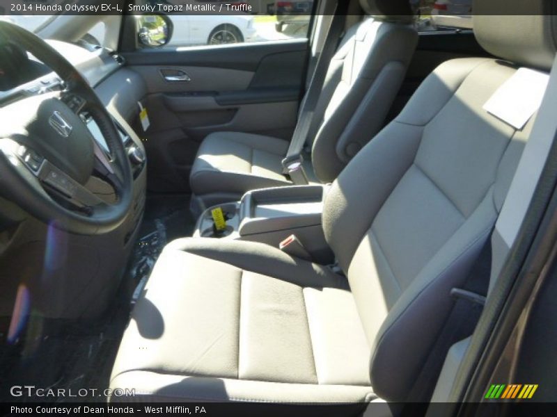 Smoky Topaz Metallic / Truffle 2014 Honda Odyssey EX-L