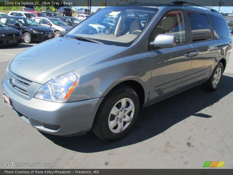 Olive Gray / Beige 2009 Kia Sedona LX