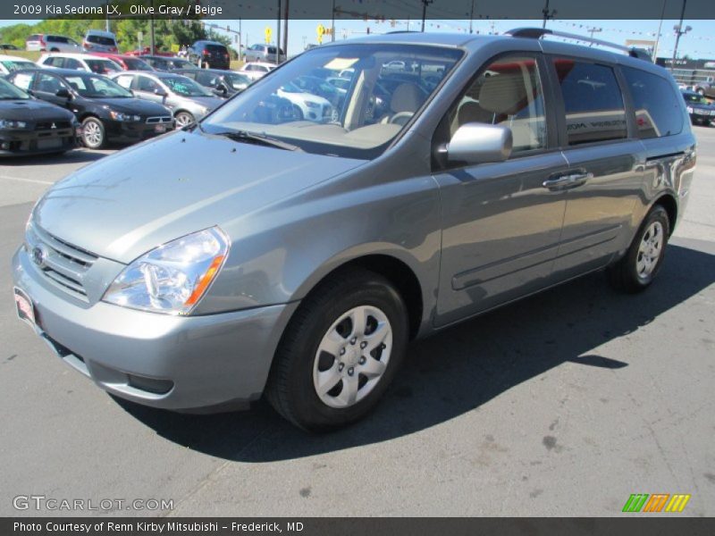 Olive Gray / Beige 2009 Kia Sedona LX