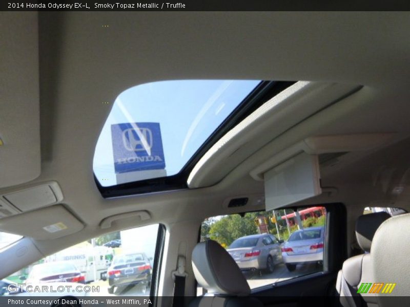 Smoky Topaz Metallic / Truffle 2014 Honda Odyssey EX-L