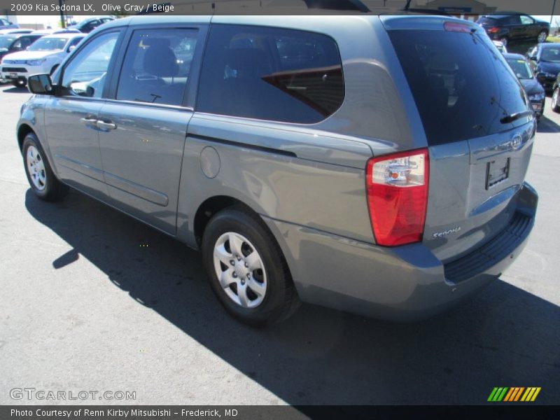 Olive Gray / Beige 2009 Kia Sedona LX