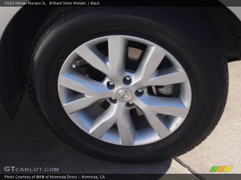 Brilliant Silver Metallic / Black 2010 Nissan Murano SL