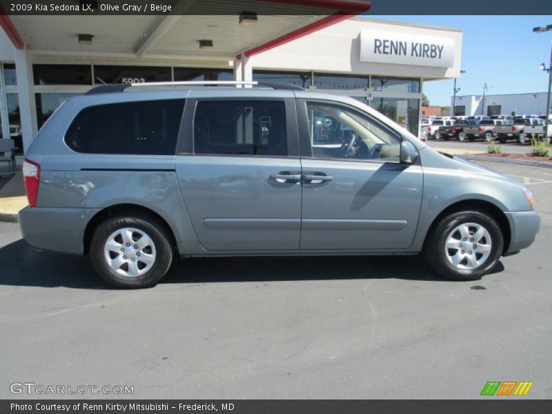 Olive Gray / Beige 2009 Kia Sedona LX