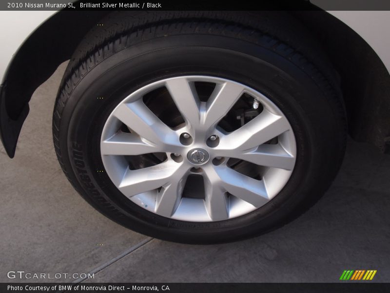 Brilliant Silver Metallic / Black 2010 Nissan Murano SL