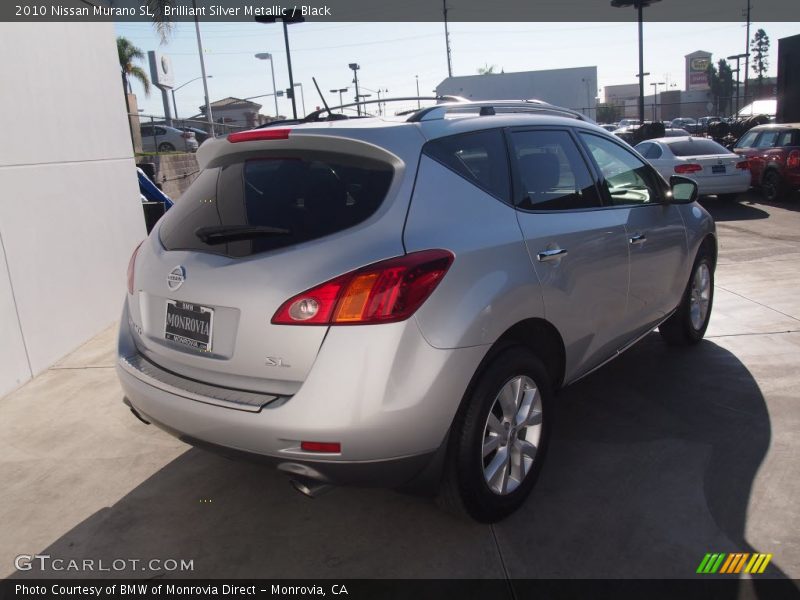 Brilliant Silver Metallic / Black 2010 Nissan Murano SL