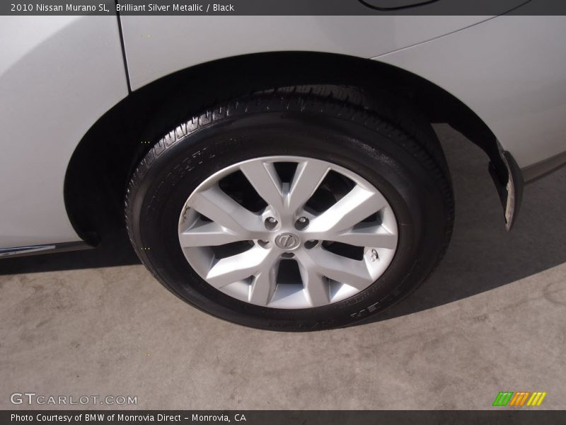 Brilliant Silver Metallic / Black 2010 Nissan Murano SL