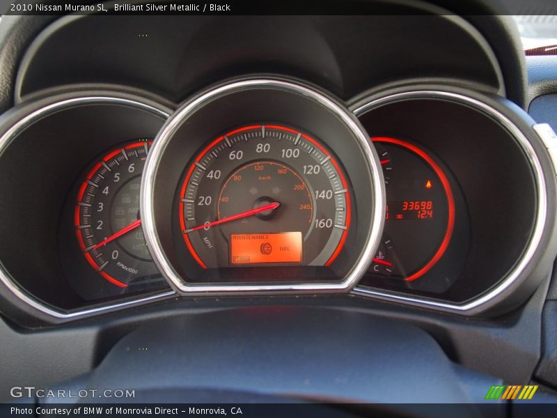 Brilliant Silver Metallic / Black 2010 Nissan Murano SL