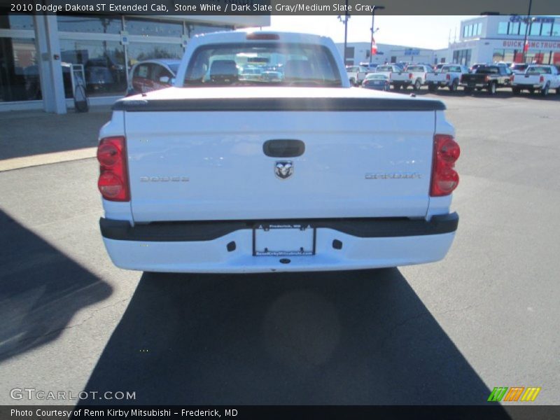 Stone White / Dark Slate Gray/Medium Slate Gray 2010 Dodge Dakota ST Extended Cab