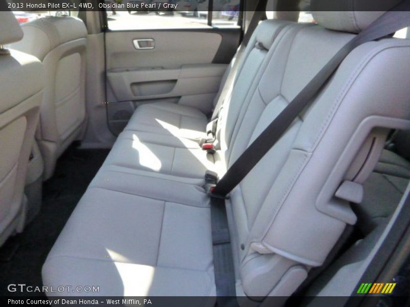 Obsidian Blue Pearl / Gray 2013 Honda Pilot EX-L 4WD