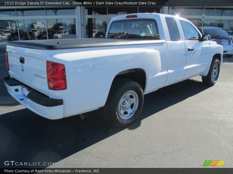 Stone White / Dark Slate Gray/Medium Slate Gray 2010 Dodge Dakota ST Extended Cab