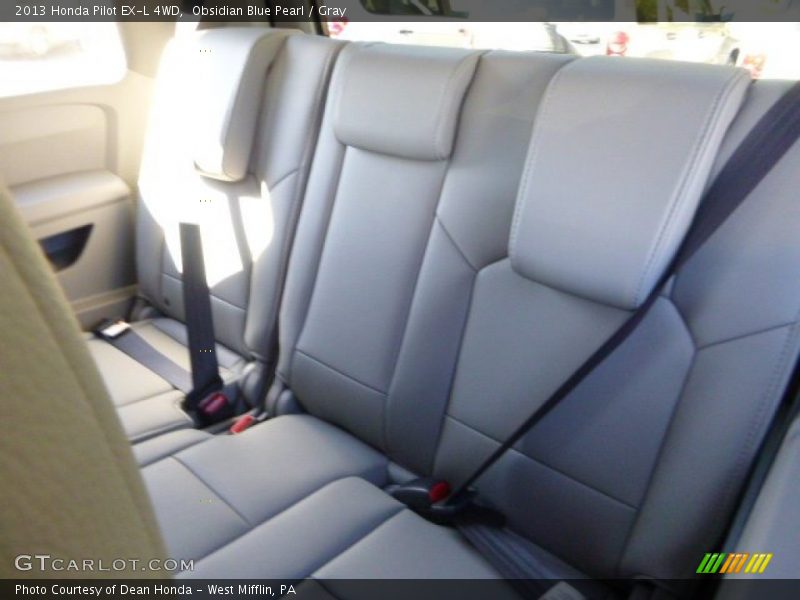 Obsidian Blue Pearl / Gray 2013 Honda Pilot EX-L 4WD