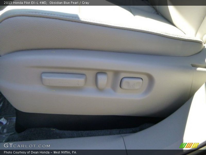 Obsidian Blue Pearl / Gray 2013 Honda Pilot EX-L 4WD