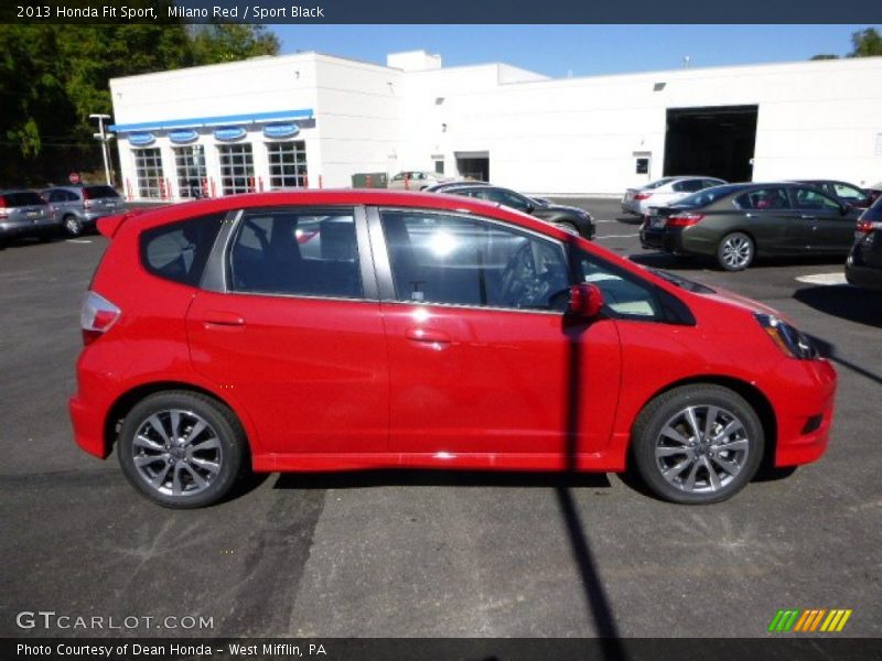 Milano Red / Sport Black 2013 Honda Fit Sport