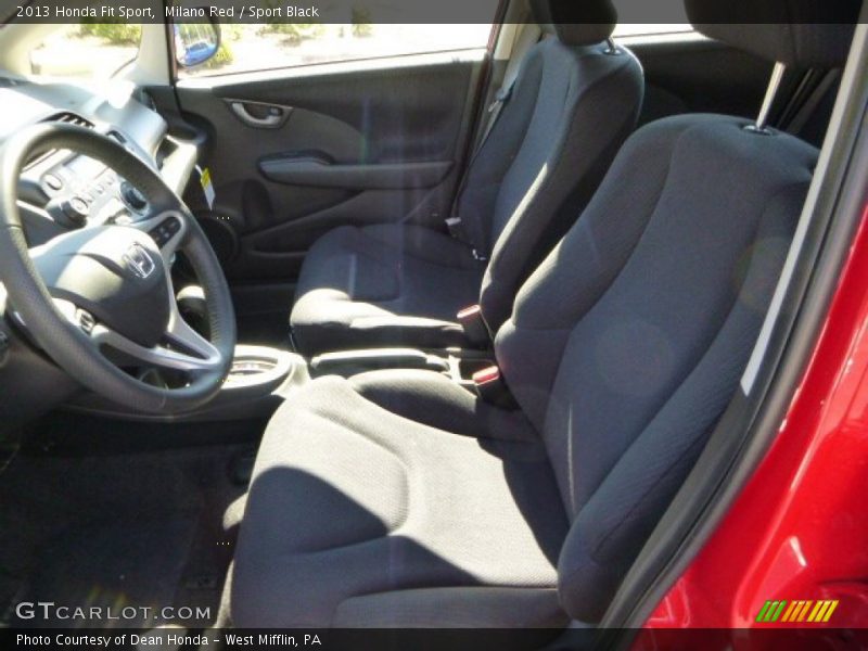 Milano Red / Sport Black 2013 Honda Fit Sport