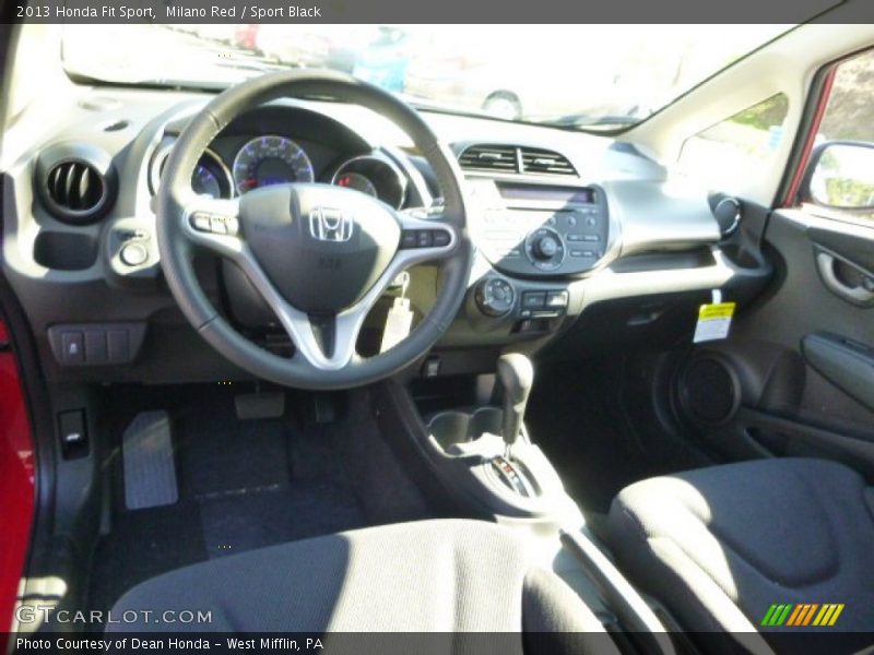 Milano Red / Sport Black 2013 Honda Fit Sport