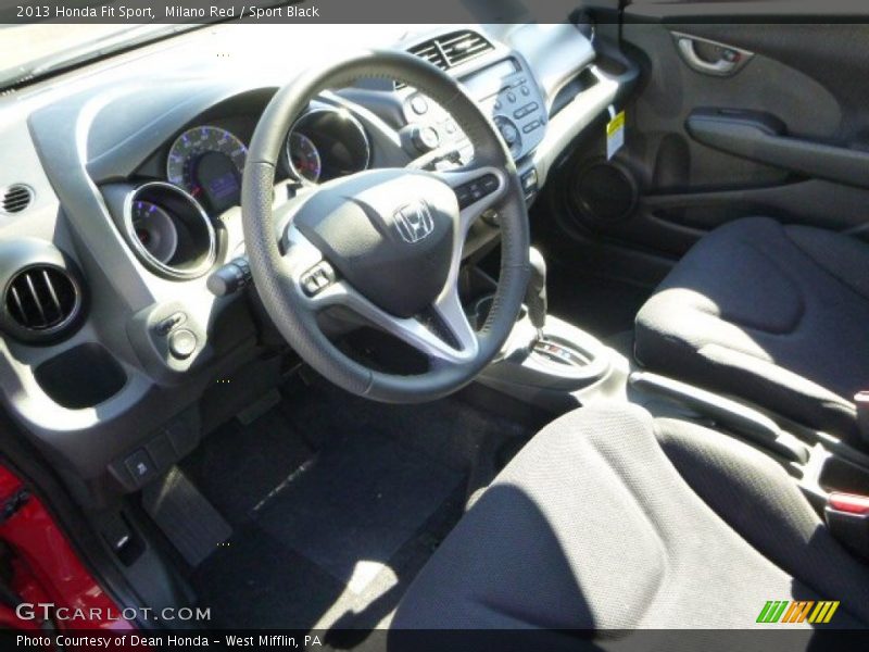 Milano Red / Sport Black 2013 Honda Fit Sport