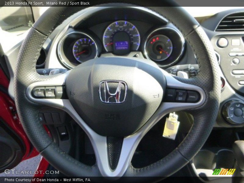Milano Red / Sport Black 2013 Honda Fit Sport