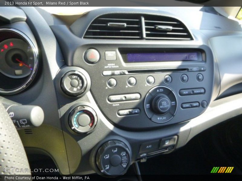 Milano Red / Sport Black 2013 Honda Fit Sport