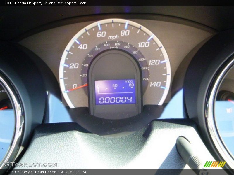 Milano Red / Sport Black 2013 Honda Fit Sport