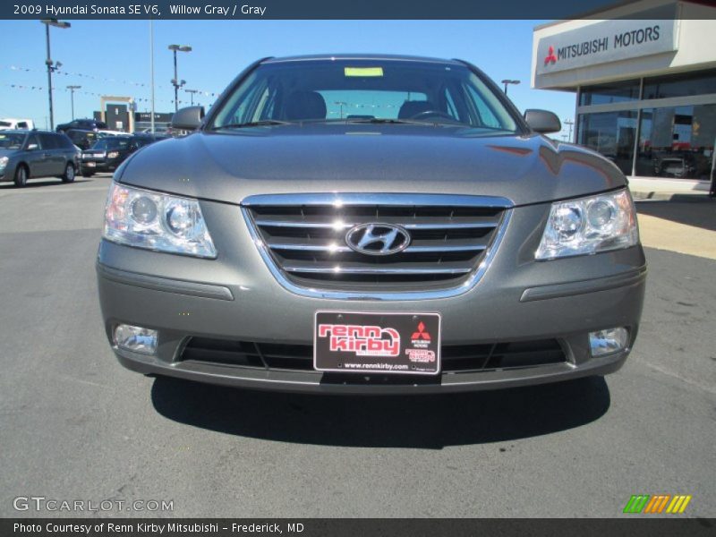 Willow Gray / Gray 2009 Hyundai Sonata SE V6