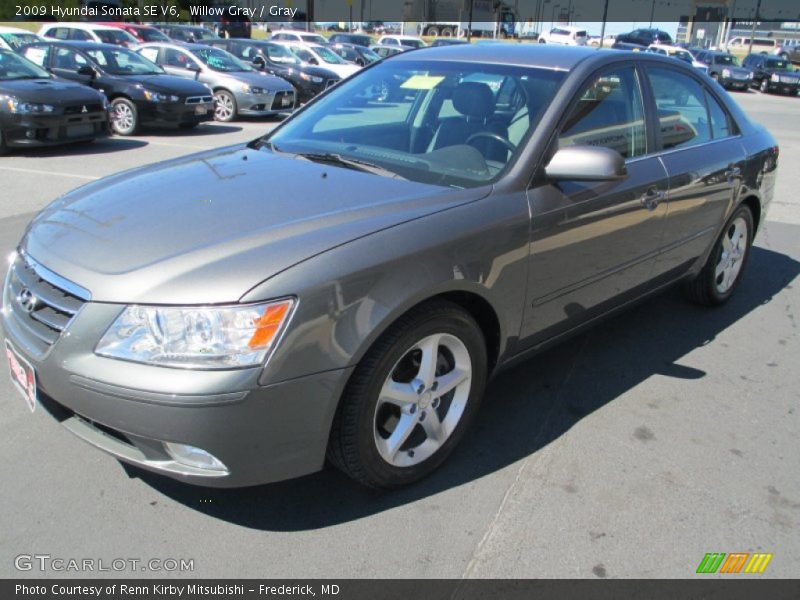 Willow Gray / Gray 2009 Hyundai Sonata SE V6